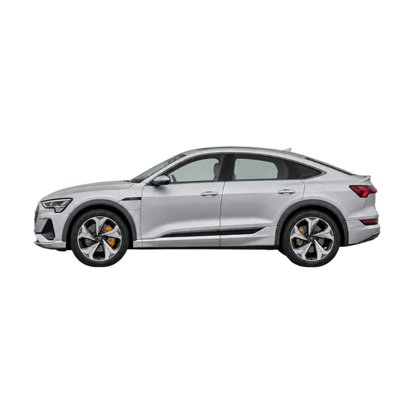 silver 2022 Audi e-tron Sportback side (facing left) view