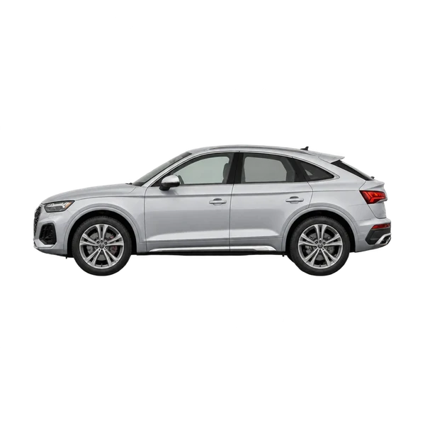 silver 2025 Audi Q5 Sportback side (facing left) view
