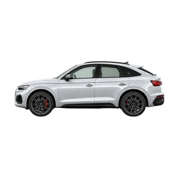 silver 2027 Audi SQ5 Sportback side (facing left) view