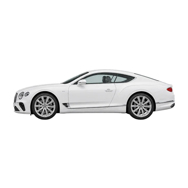 white 2023 Bentley Continental GT side (facing left) view
