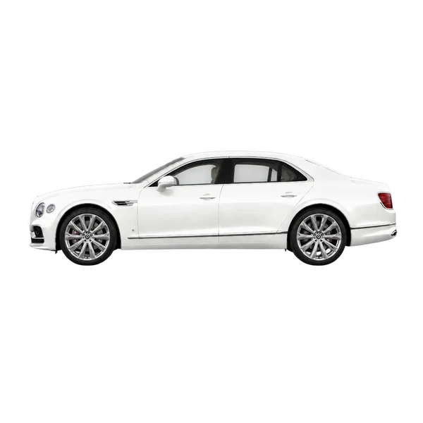 white 2022 Bentley Flying Spur side (facing left) view