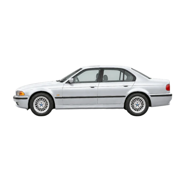 silver 1996 BMW 5 Series side (facing left) view