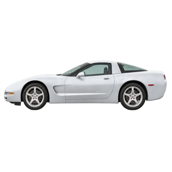 silver 2000 Chevrolet Corvette side (facing left) view