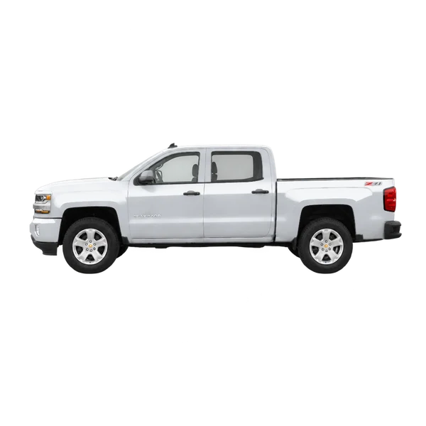 silver 2018 Chevrolet Silverado 1500 side (facing left) view
