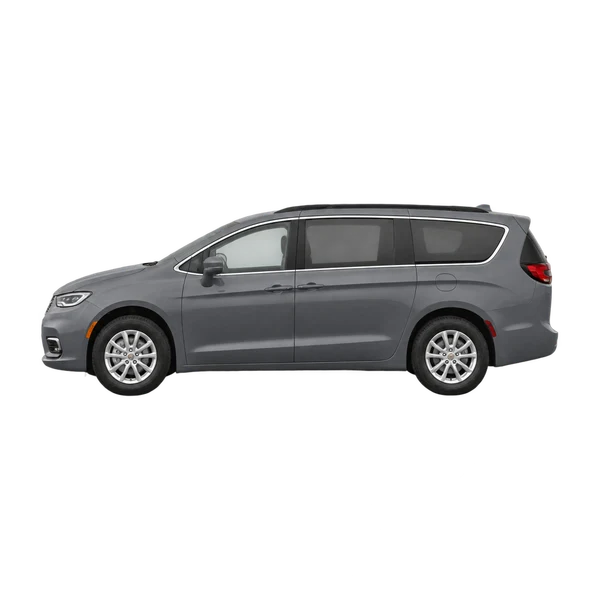gray 2022 Chrysler Voyager side (facing left) view