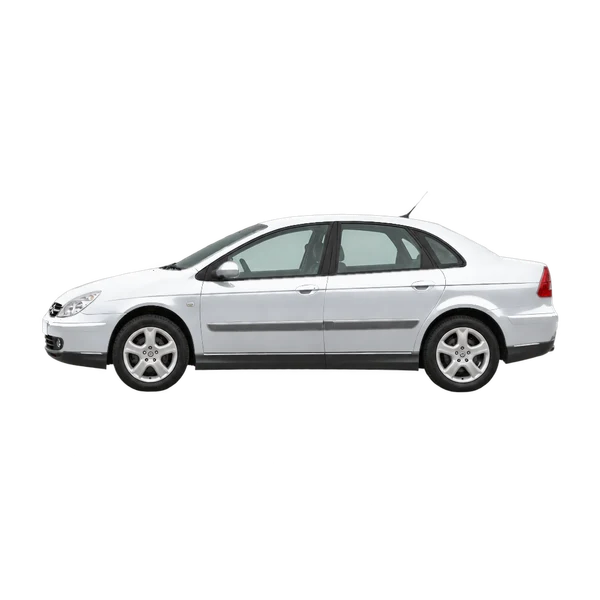 silver 2003 Citroën C5 side (facing left) view