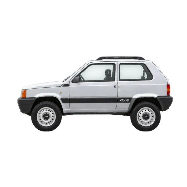 silver 1991 Fiat Panda 4X4 side (facing left) view