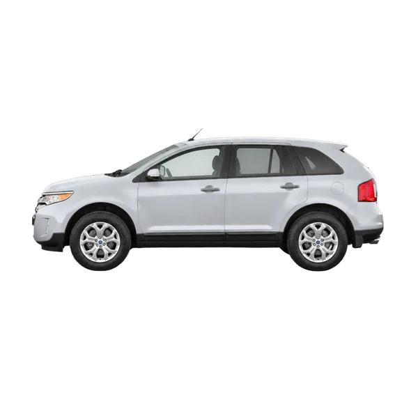 silver 2013 Ford Edge side (facing left) view