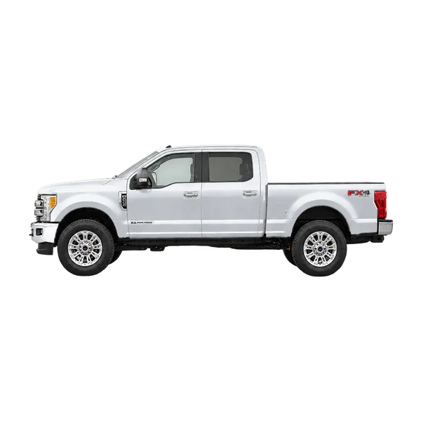 silver 2022 Ford F-350 side (facing left) view