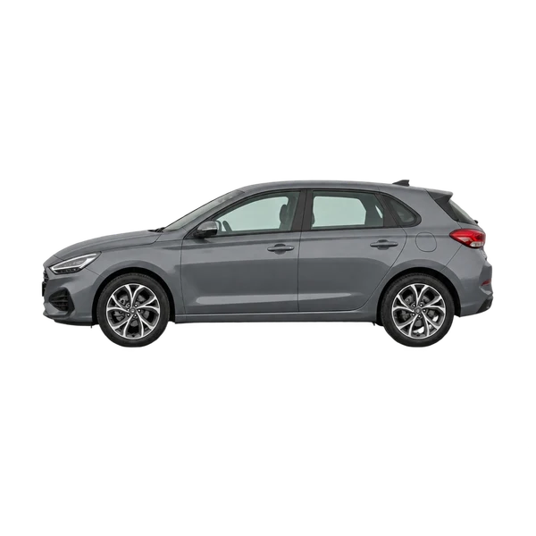 gray 2022 Hyundai I30 side (facing left) view