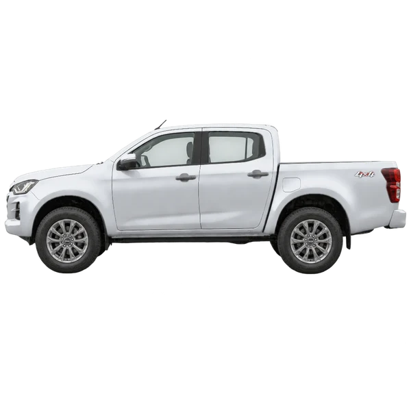 silver 2023 Isuzu D-Max side (facing left) view