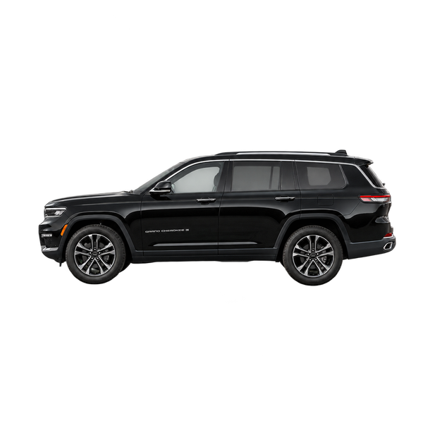black 2023 Jeep Grand Cherokee L side (facing left) view