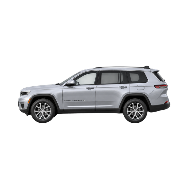 silver 2023 Jeep Grand Cherokee L side (facing left) view
