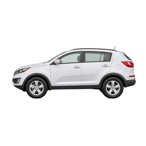white 2011 Kia Sportage side (facing left) view