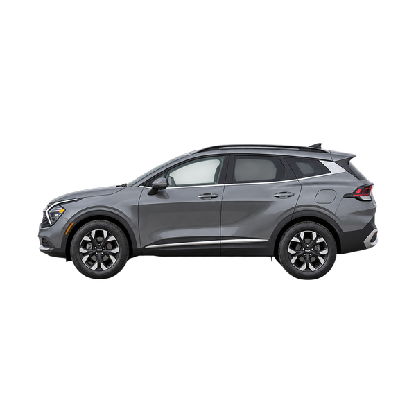 gray 2023 Kia Sportage side (facing left) view