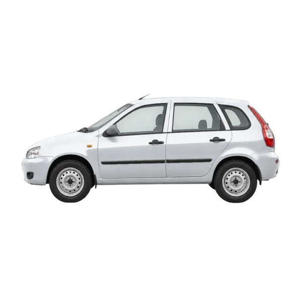 silver 2012 Lada 1117 side (facing left) view