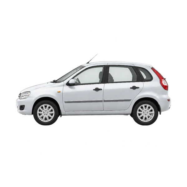 silver 2012 Lada 1119 side (facing left) view
