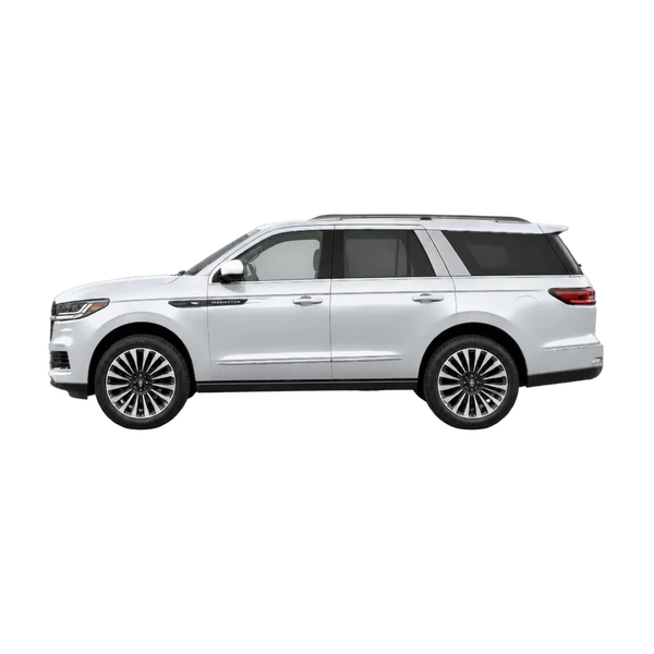 silver 2027 Lincoln Navigator side (facing left) view