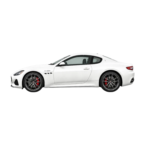 white 2026 Maserati Granturismo side (facing left) view