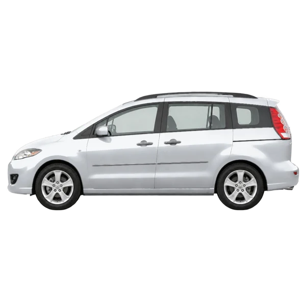 silver 2008 Mazda 5 side (facing left) view