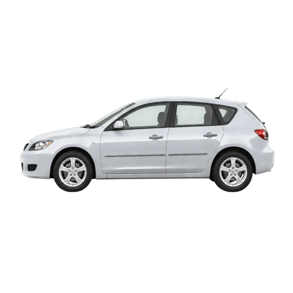silver 2004 Mazda Mazda3 side (facing left) view
