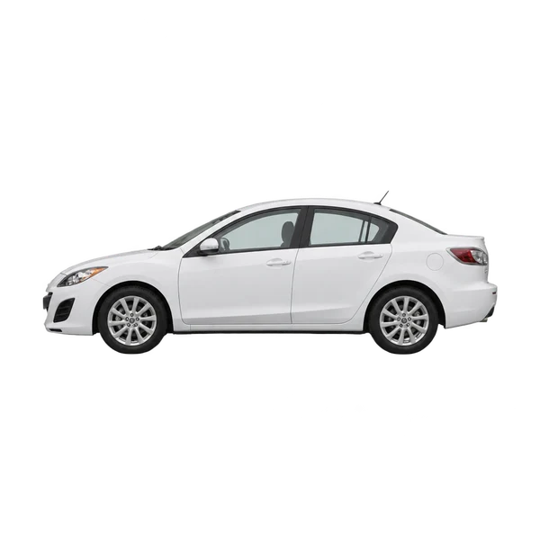 white 2011 Mazda Mazda3 side (facing left) view