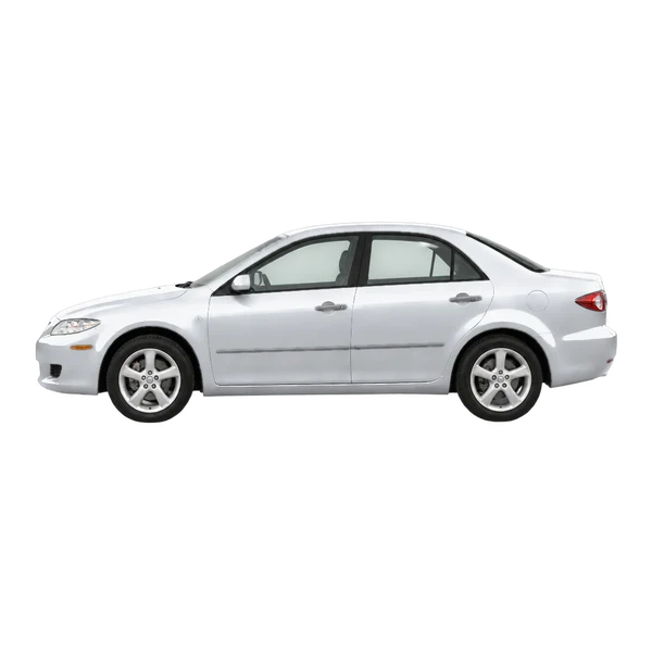 silver 2004 Mazda Mazda6 side (facing left) view