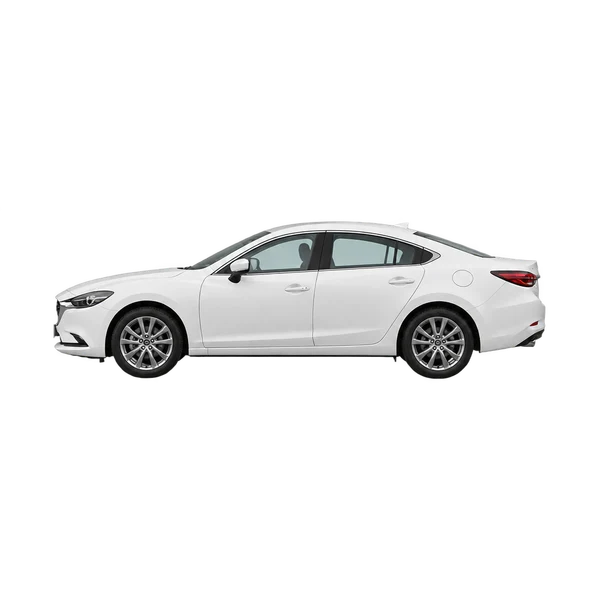 white 2018 Mazda Mazda6 side (facing left) view