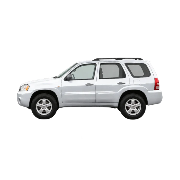 silver 2006 Mazda Tribute side (facing left) view