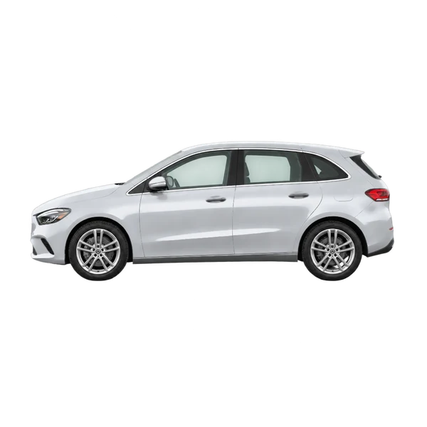 silver 2022 Mercedes-Benz B-Class side (facing left) view