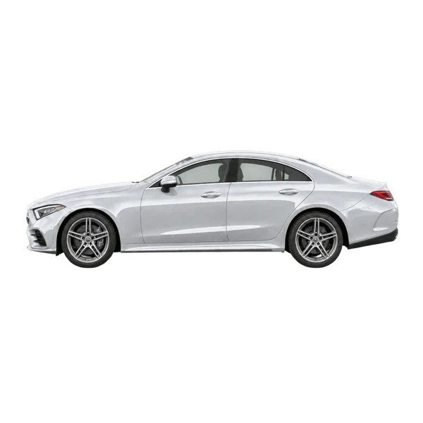 silver 2020 Mercedes-Benz CLS side (facing left) view