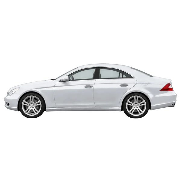 silver 2010 Mercedes-Benz CLS-Class side (facing left) view
