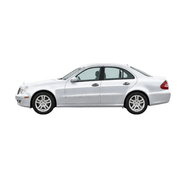 silver 2005 Mercedes-Benz E-Class side (facing left) view