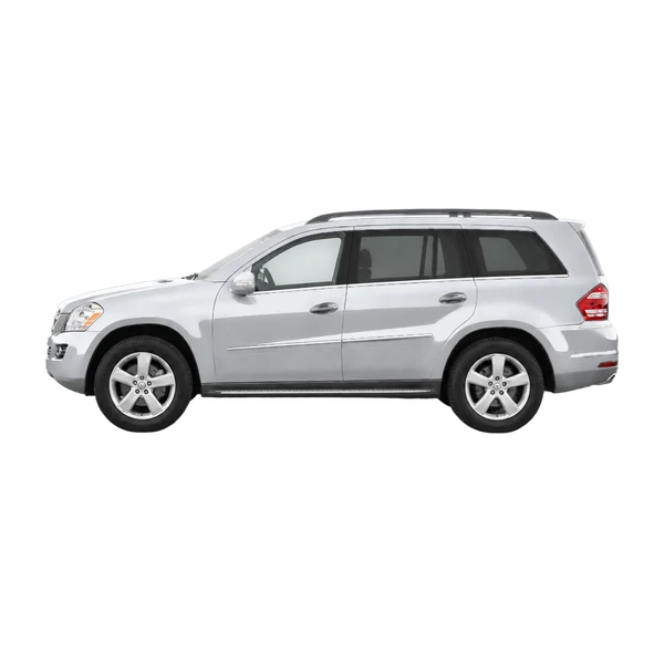 silver 2010 Mercedes-Benz GL-Class side (facing left) view