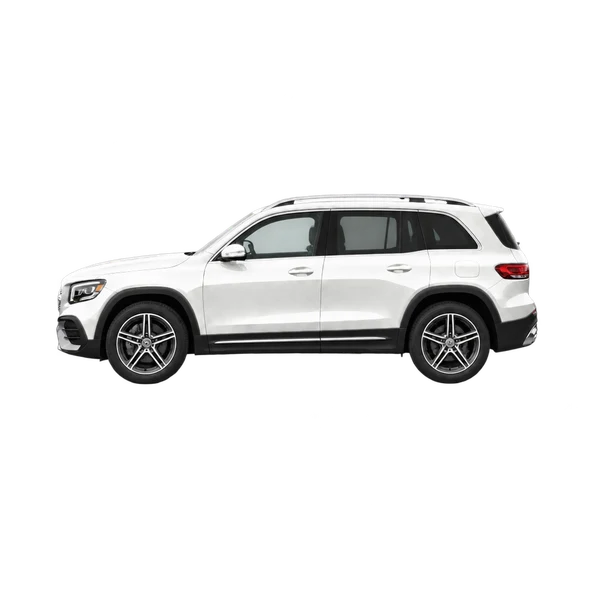 white 2023 Mercedes-Benz GLB side (facing left) view