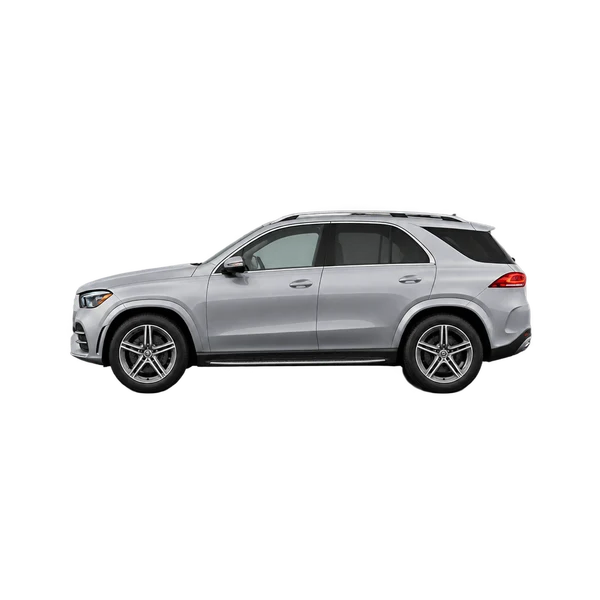 silver 2022 Mercedes-Benz GLE side (facing left) view