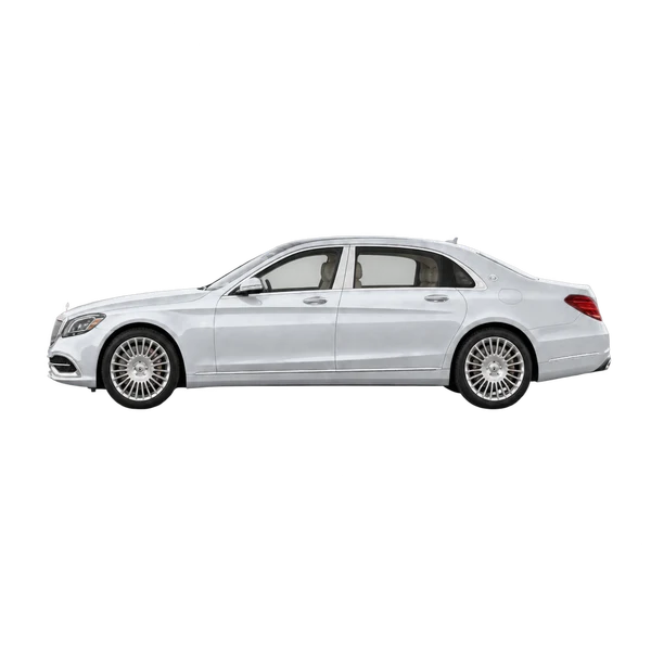 silver 2020 Mercedes-Benz Maybach S-Class side (facing left) view