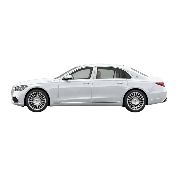 silver 2023 Mercedes-Benz Maybach S-Class side (facing left) view