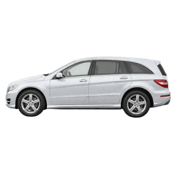 silver 2023 Mercedes-Benz R-Class side (facing left) view