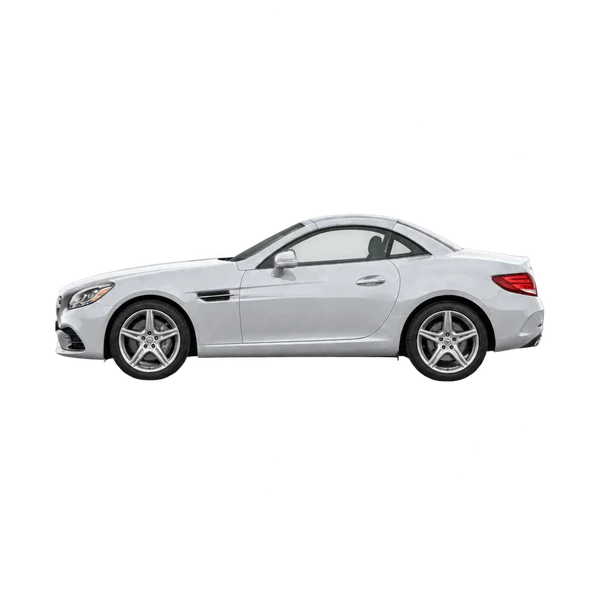 silver 2019 Mercedes-Benz SLC side (facing left) view