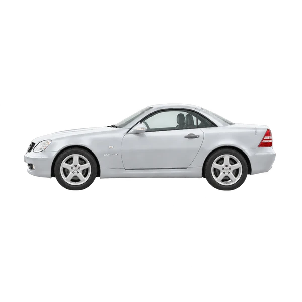 silver 2001 Mercedes-Benz SLK-Class side (facing left) view