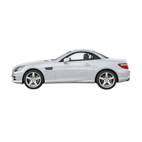 silver 2015 Mercedes-Benz SLK-Class side (facing left) view