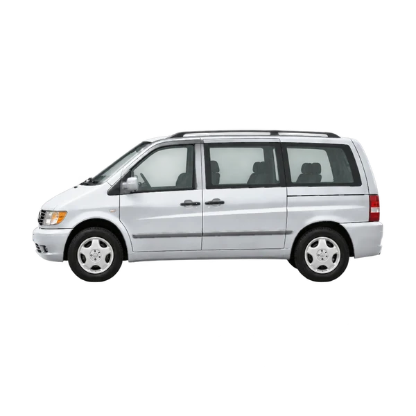 silver 1999 Mercedes-Benz V-Class side (facing left) view