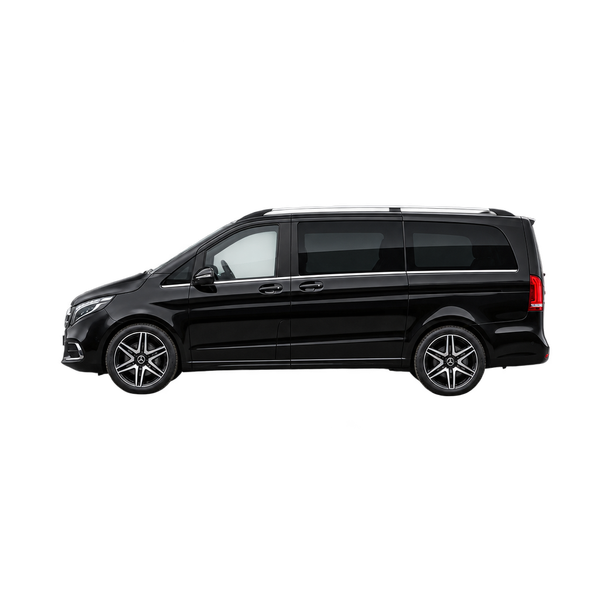 black 2024 Mercedes-Benz V-Class side (facing left) view