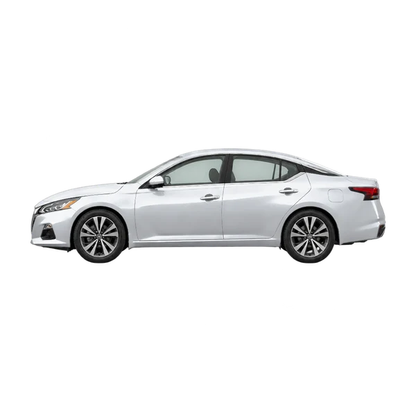 silver 2020 Nissan Altima side (facing left) view