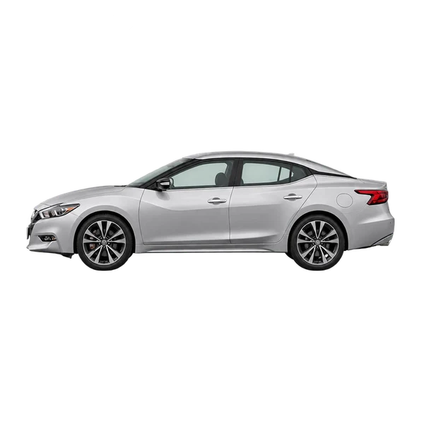 silver 2017 Nissan Maxima side (facing left) view