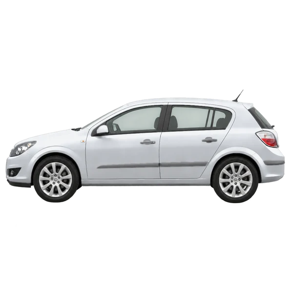silver 2008 Opel Astra side (facing left) view
