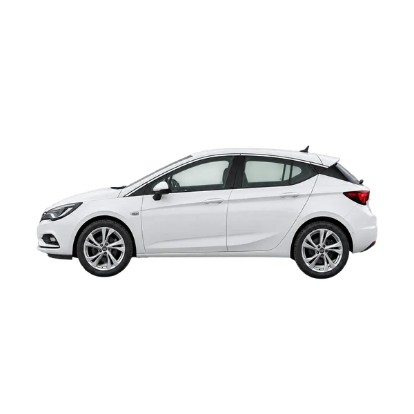 white 2017 Opel Astra side (facing left) view