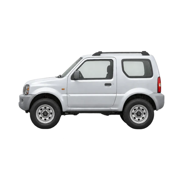 silver 2005 Suzuki Jimny side (facing left) view