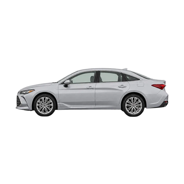 silver 2019 Toyota Avalon side (facing left) view